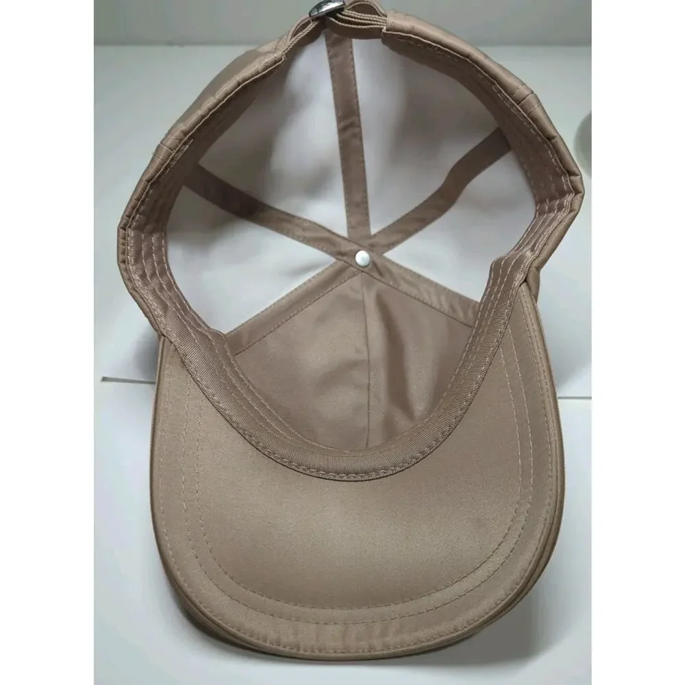 Alo Yoga Satin Off Duty Cap Baseball Hat Limited Edition Taupe